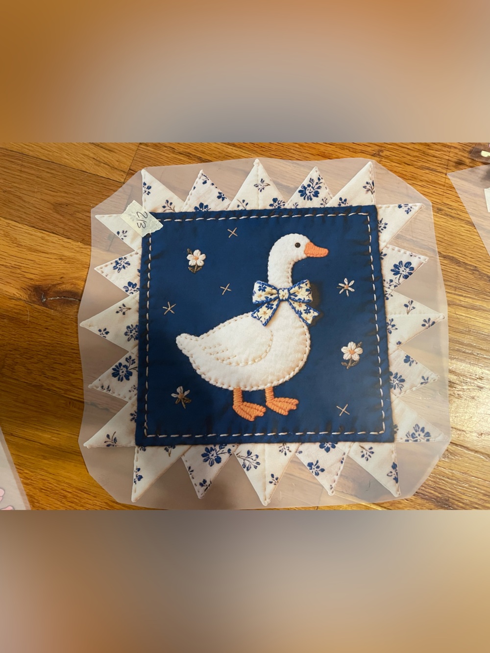 Appliqué Goose Quilt Design Heat Transfer